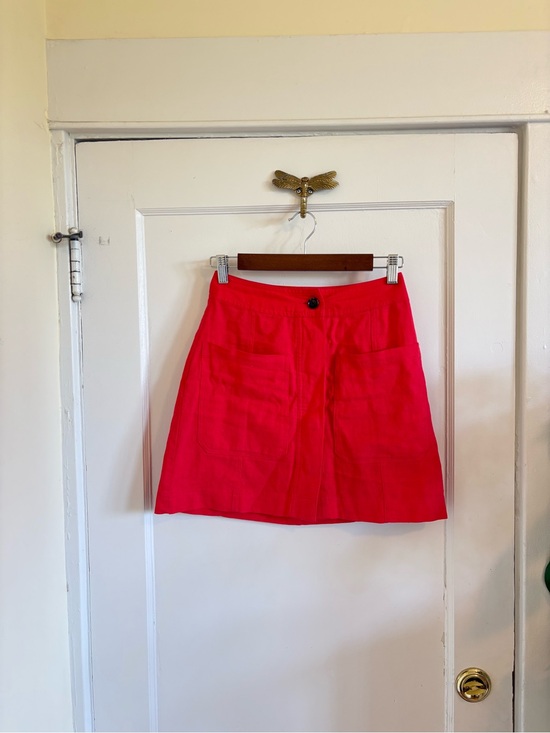 Banana Republic Dresses & Skirts - Banana Republic Pink A-Line Linen‎ Blend Mini Skirt - 0